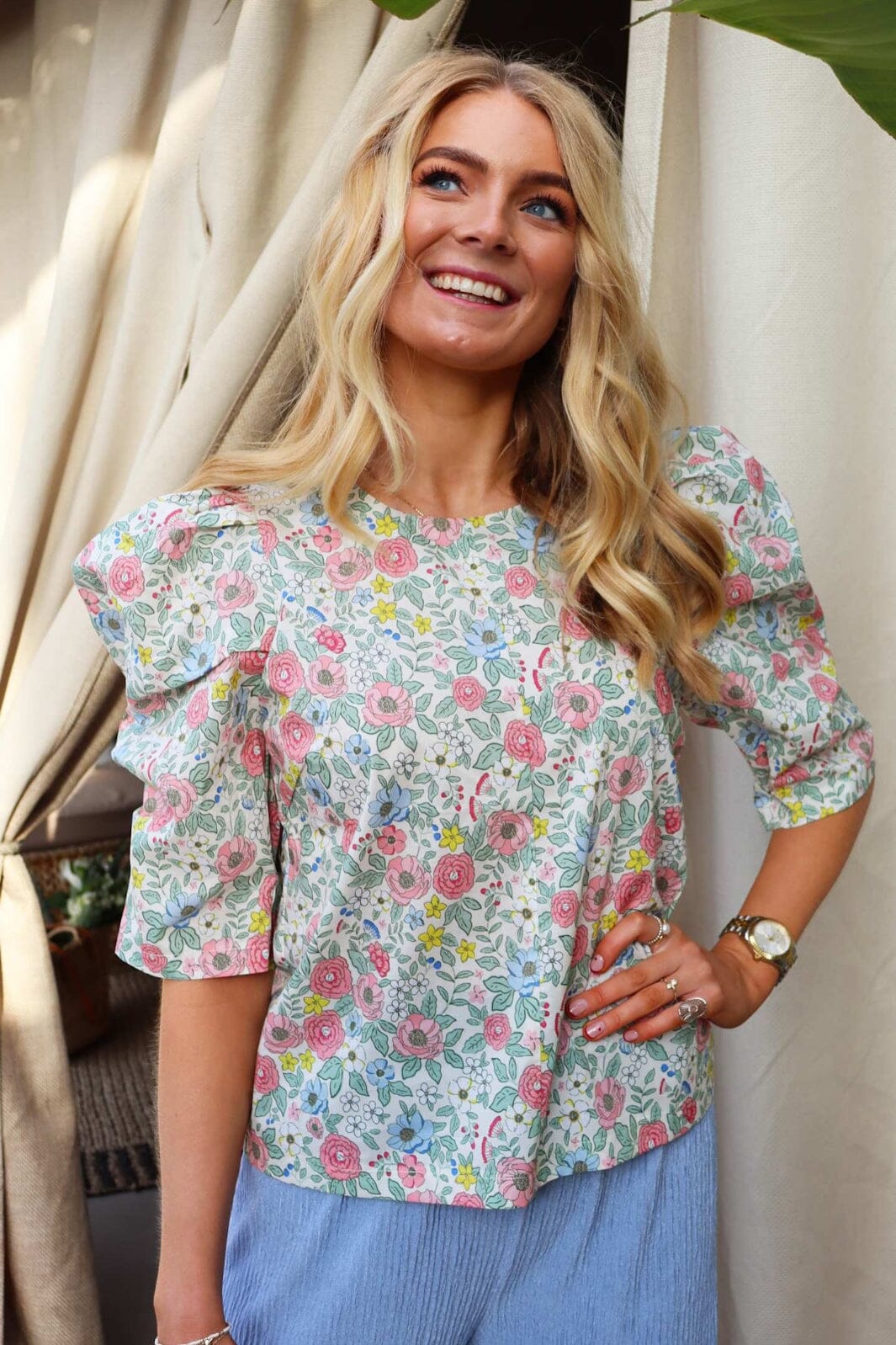 Liberte - Winnie-Blouse 22140 - Ivory Floral