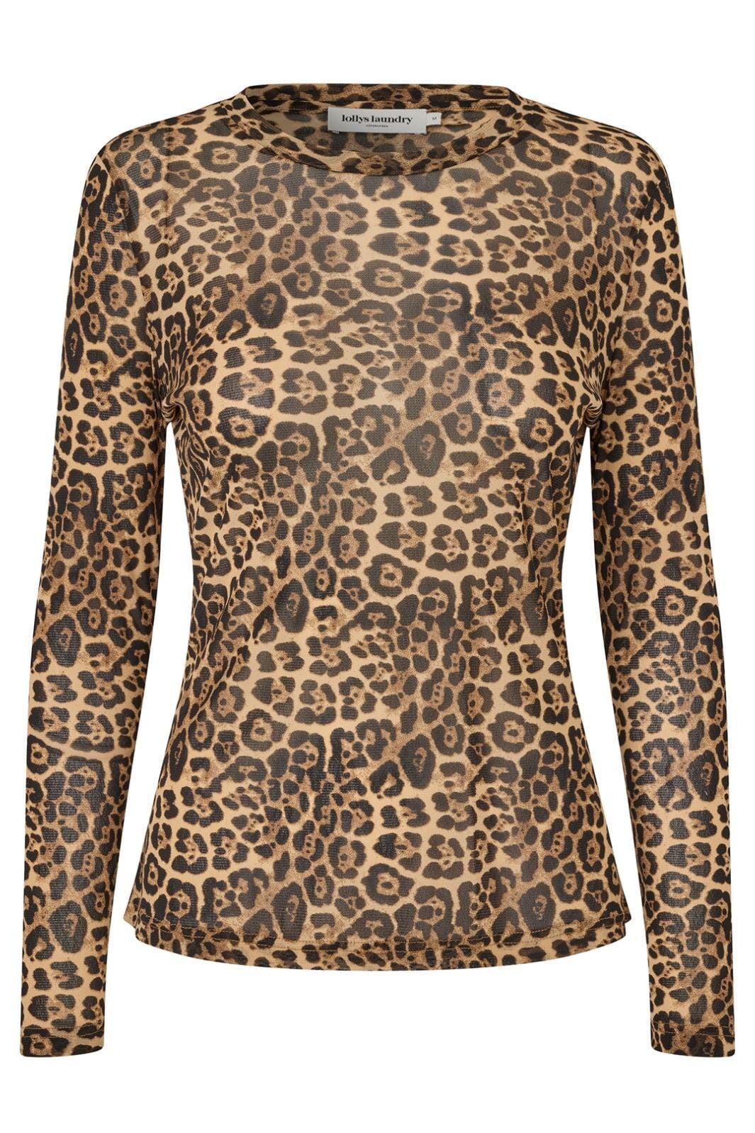 Forudbestilling - Lollys Laundry - Iriell Blouse Ls - 72 Leopard Print Bluser