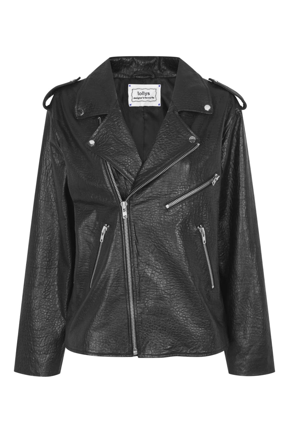 Lollys Laundry - Rayll Leather Jacket Os90042-6001 - 99 Black