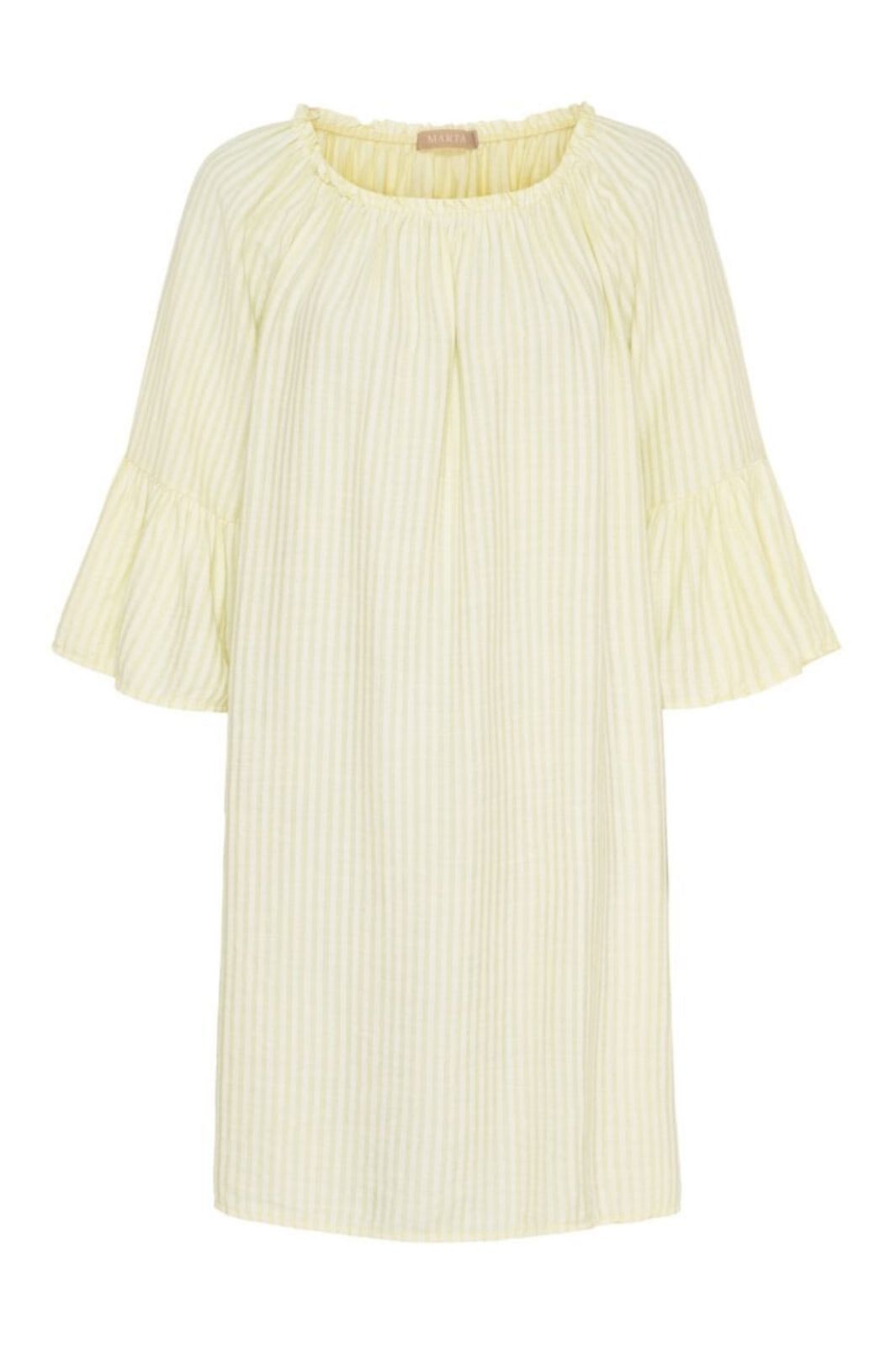 Forudbestilling - Marta Du Chateau - Mdcromina Dress 21592 - Light Yellow Kjoler