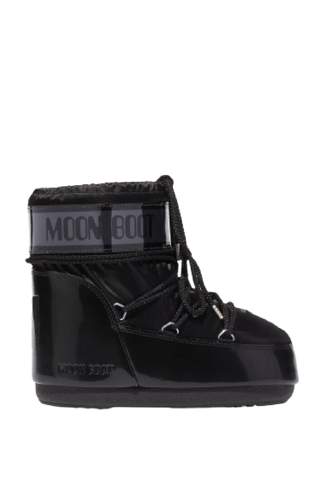 Forudbestilling - Moon Boot - Icon Low Glance Black Satin - 001 Black Støvler