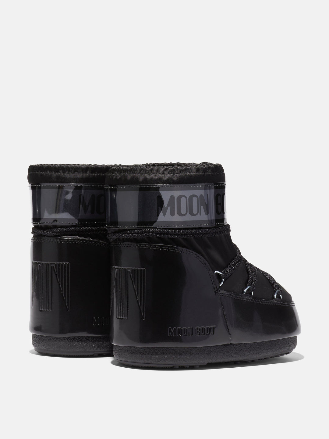 Forudbestilling - Moon Boot - Icon Low Glance Black Satin - 001 Black Støvler