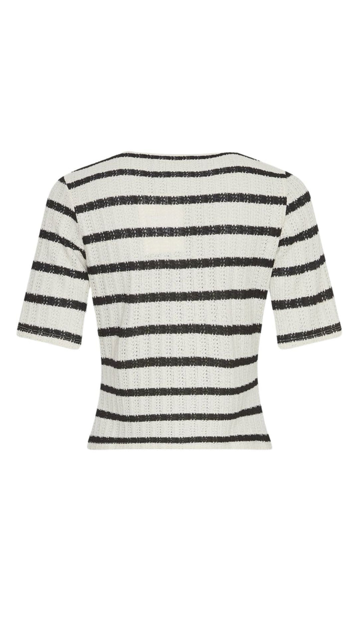 Moss Copenhagen - Mschkenja 2/4 Top Stp 19105 - Turtledove Blk