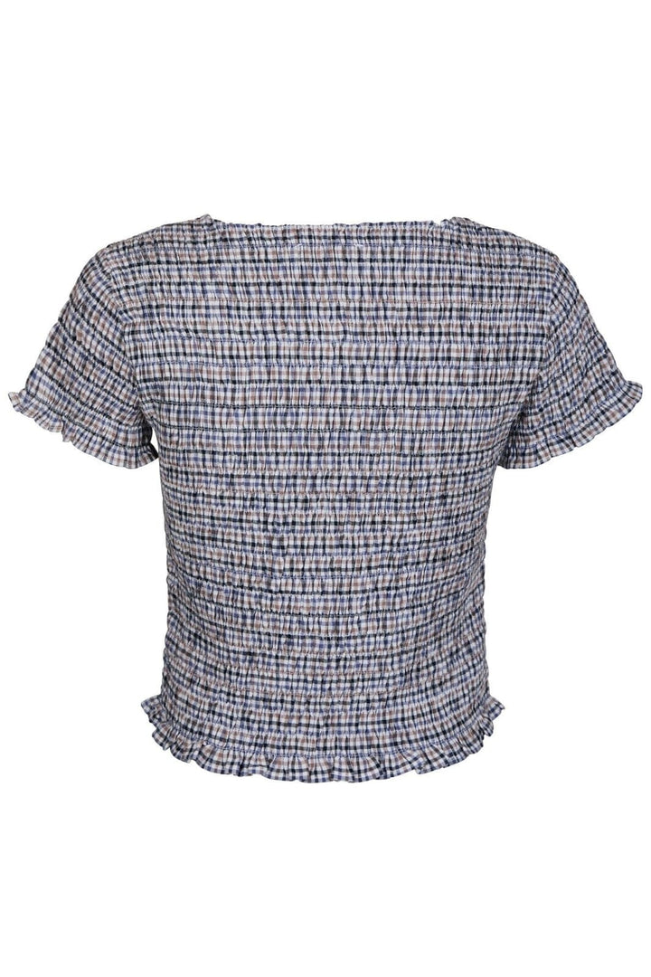 Neo Noir - Aletta Double Check Top 165123 - 140 - Blue