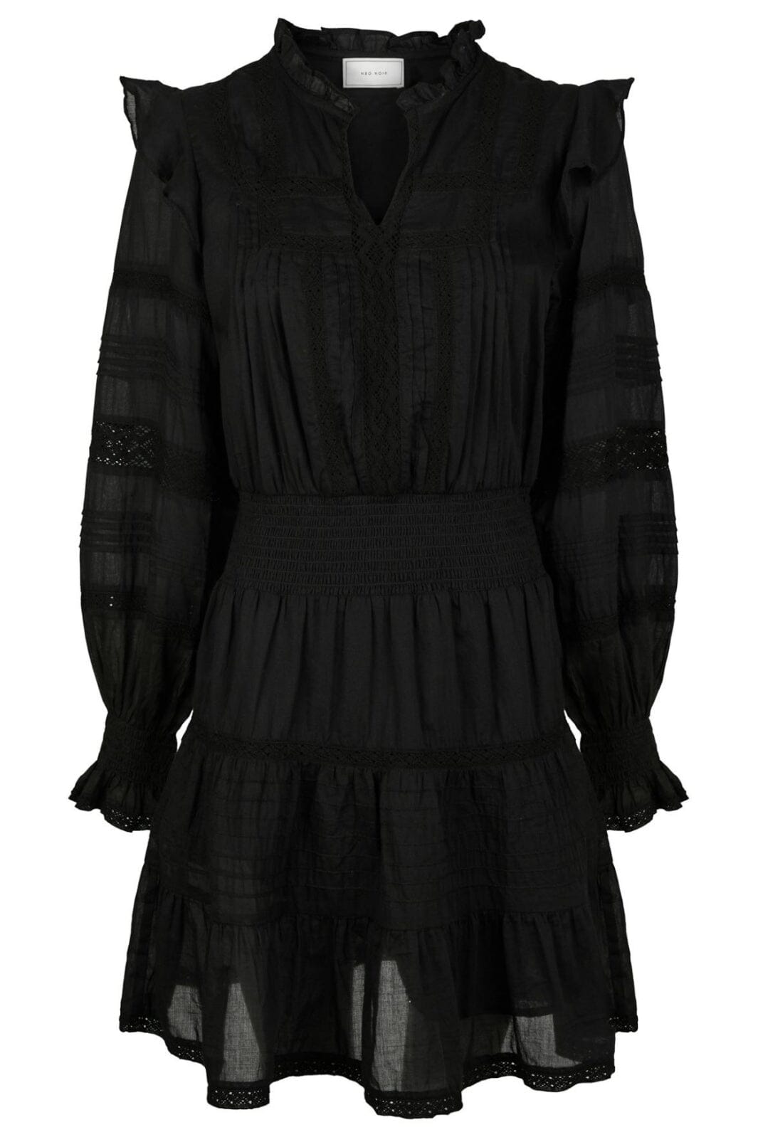 Forudbestilling - Neo Noir - Aran S Voile Dress 164678 - 100 - Black