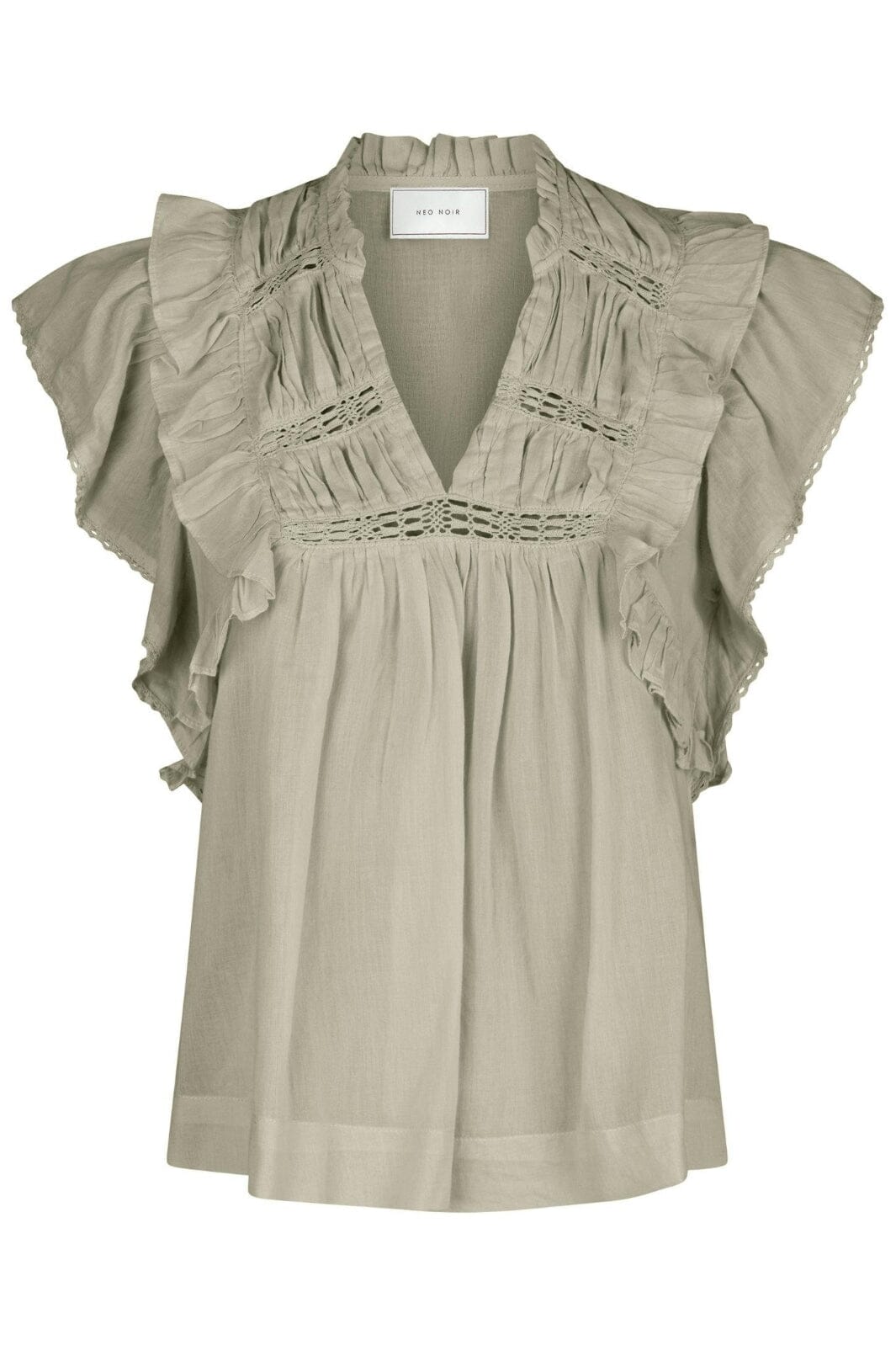 Neo Noir - Jayla S Voile Top 159881 - 627 - Smoke Green