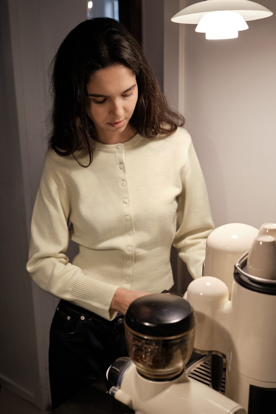 Forudbestilling - Neo Noir - Laguna Knit Cardigan 164624 - 124 - Ivory Cardigans