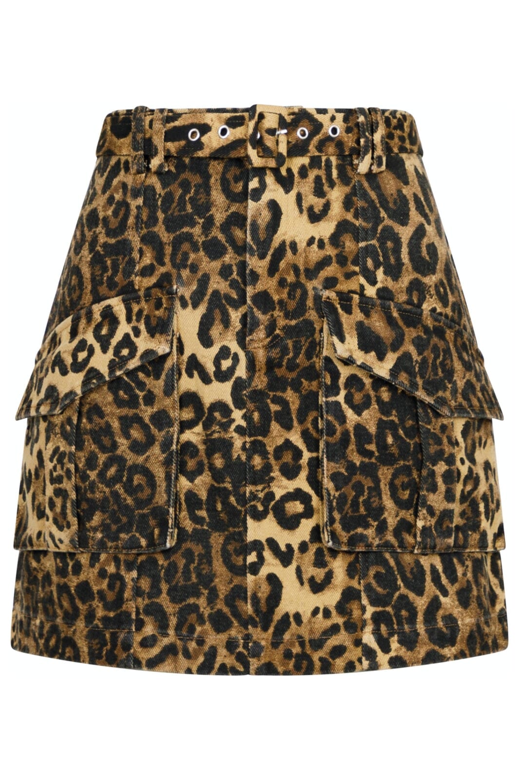 Forudbestilling - Neo Noir - Layken Leo Cargo Skirt - Leopard Nederdele