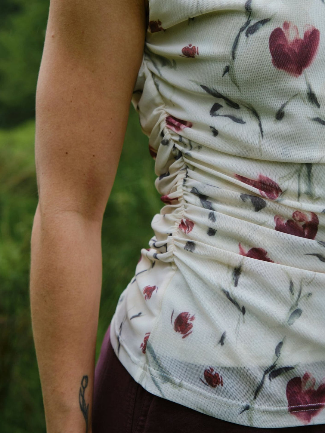 Forudbestilling - Neo Noir - Liblana Artist Mesh Top 166103 - 122 - Creme Toppe