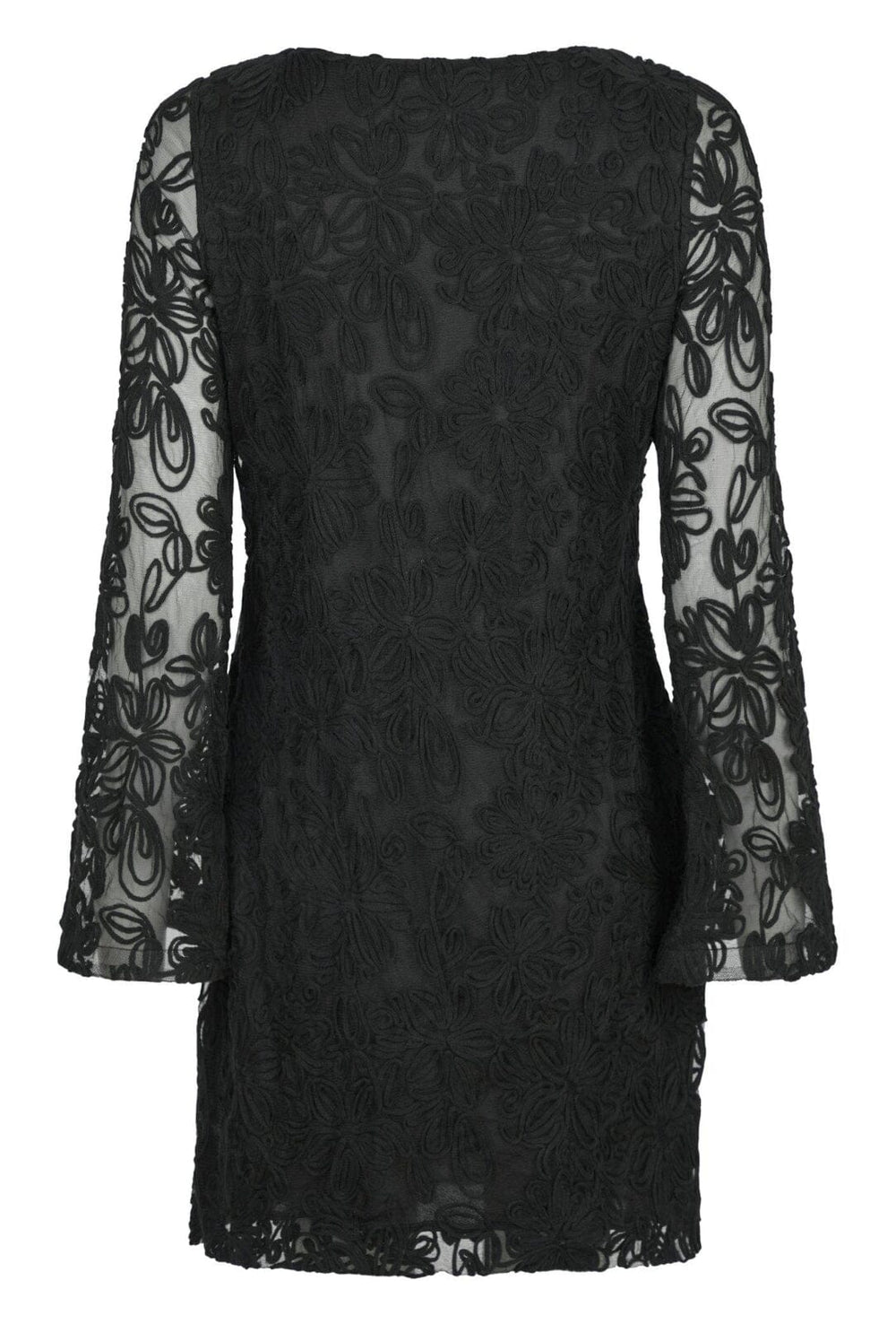 Forudbestilling - Neo Noir - Luni Mesh Flower Dress - Black Kjoler