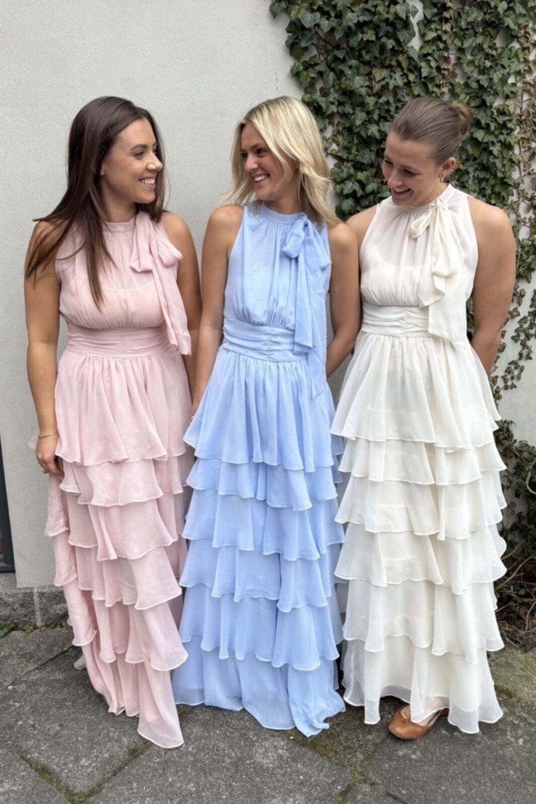 Neo Noir - Marli Solid Chiffon Dress 165640 - 165 - Rose