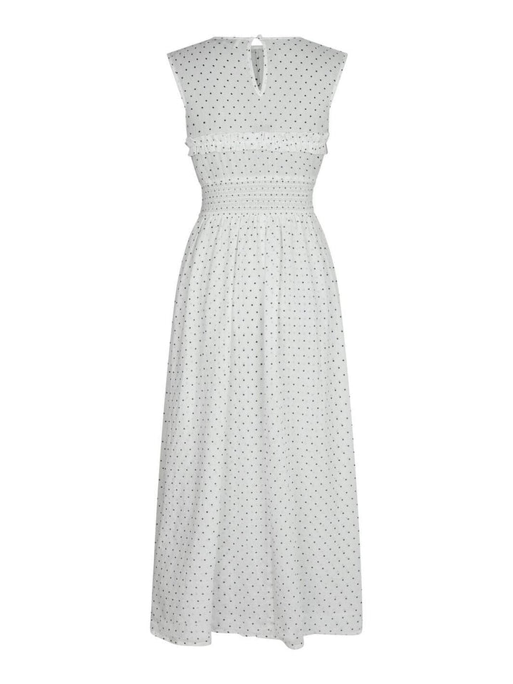 Forudbestilling - Neo Noir - Myrna Dot Dress 166384 - 120 - White Kjoler