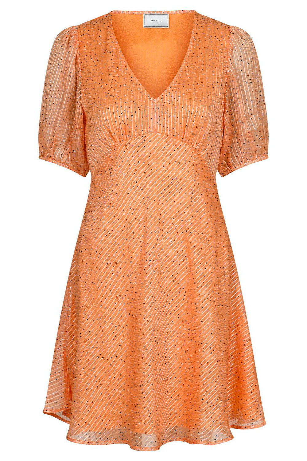 Forudbestilling - Neo Noir - Nobu Sparkle Dress - Tangerine (Slut April) Kjoler