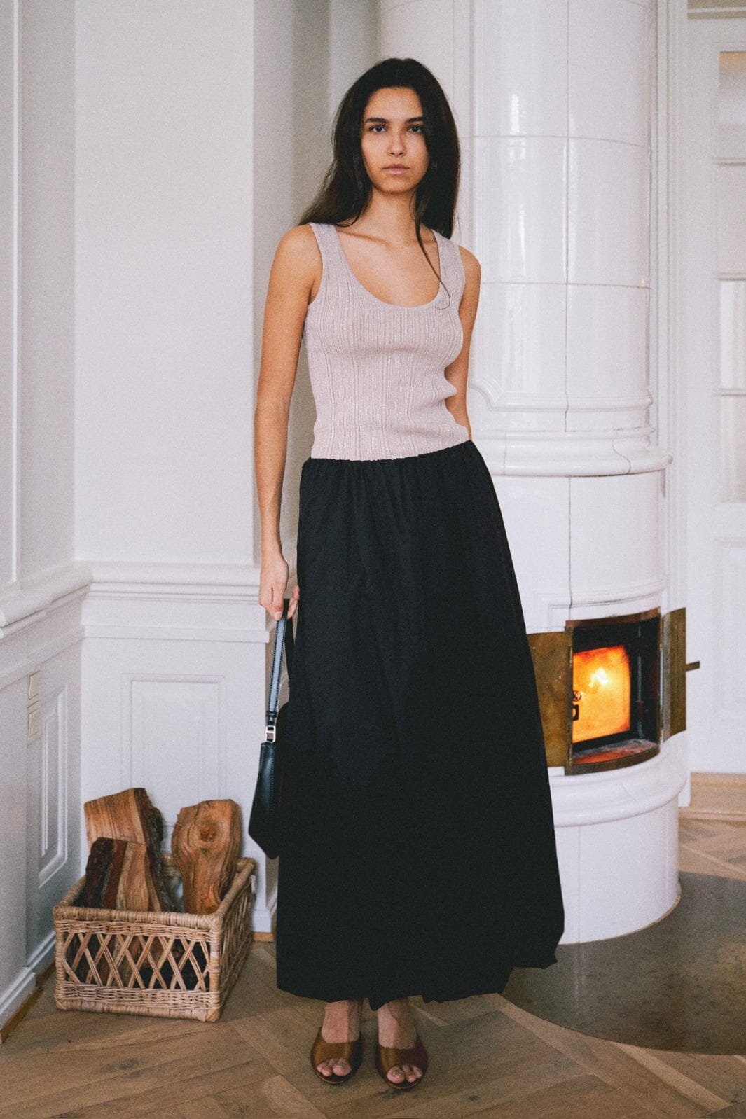 Forudbestilling - Neo Noir - Ollie Knit Top 164260 - 213 - Sand Strikbluser