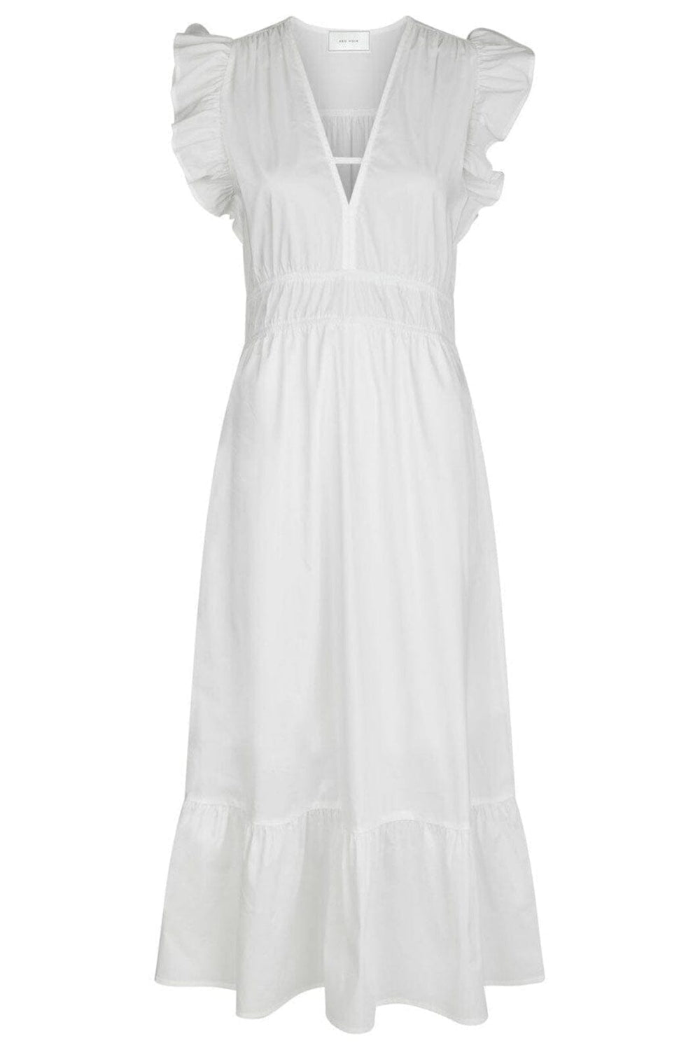Forudbestilling - Neo Noir - Pollana Poplin Dress 160661 - 120 - White Kjoler