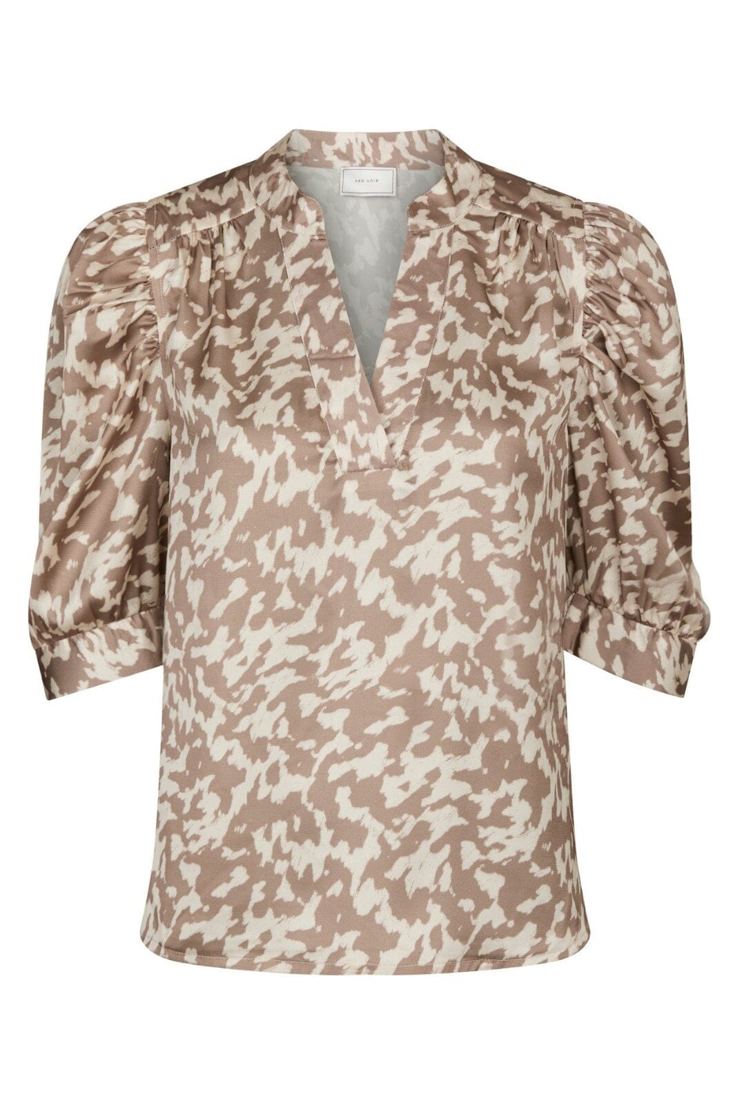 Neo Noir - Roella Graphic Fade Blouse 165274 - 125 - Dark Sand