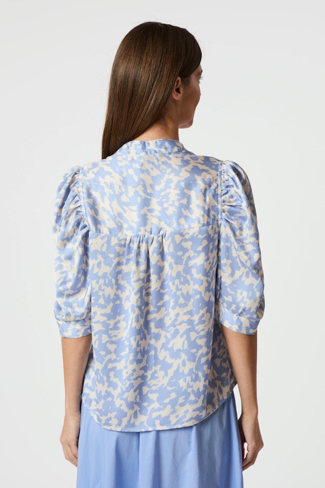 Neo Noir - Roella Graphic Fade Blouse 165274 - 145 - Light Blue