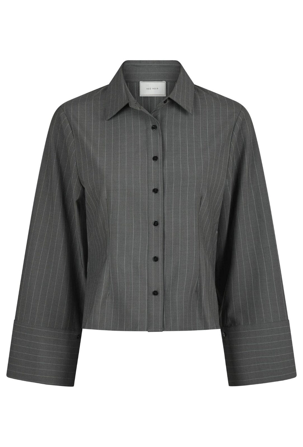 Forudbestilling - Neo Noir - Rosa Pinstripe Shirt - Grey Skjorter