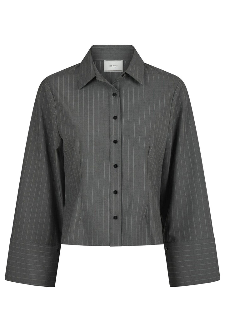 Forudbestilling - Neo Noir - Rosa Pinstripe Shirt - Grey Skjorter