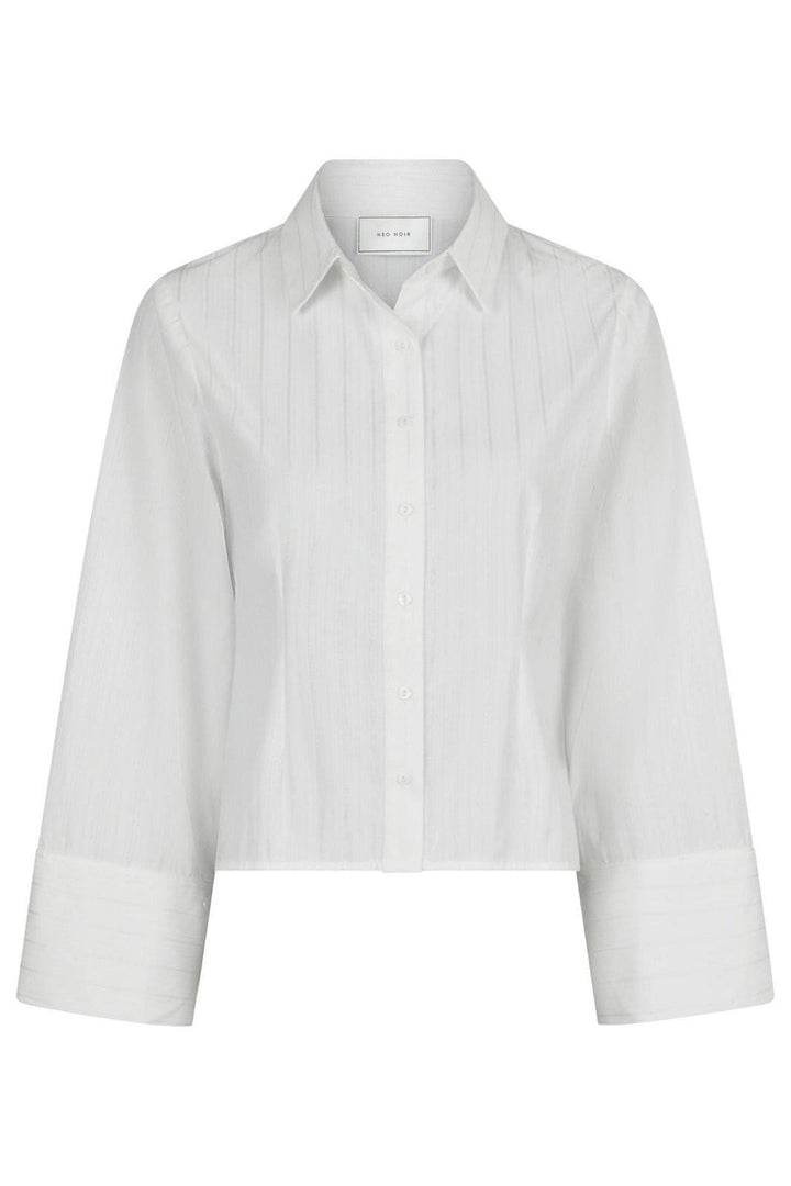 Forudbestilling - Neo Noir - Rosa Solid Shirt - White Skjorter