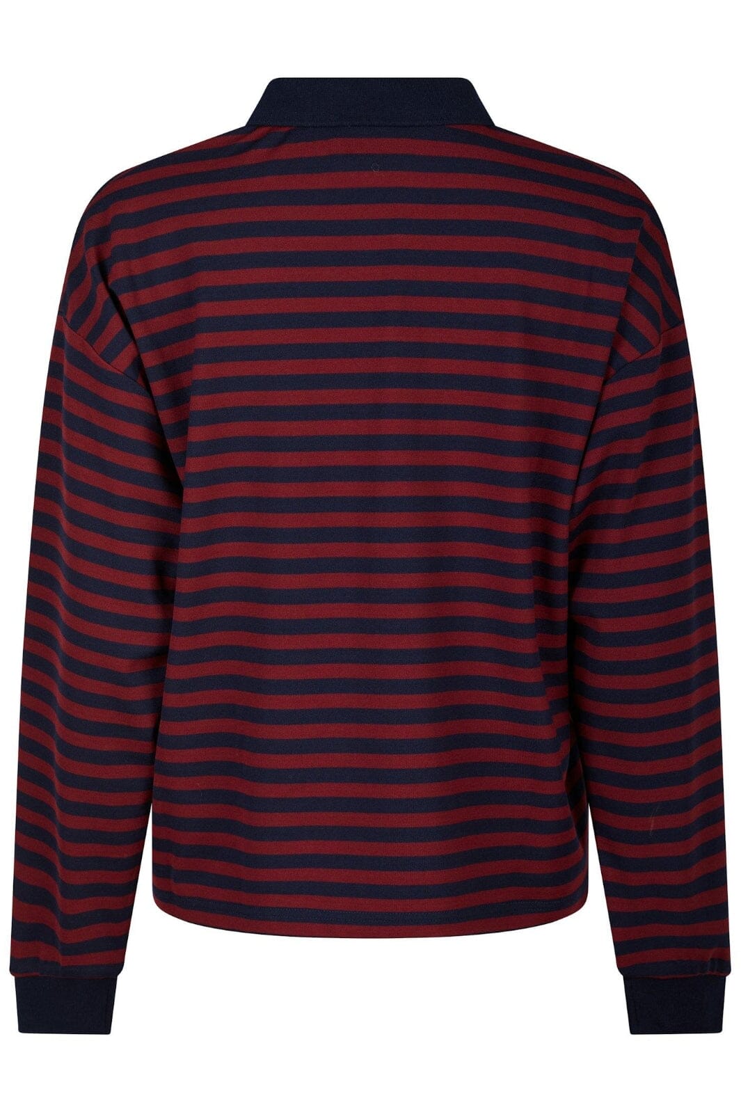 Forudbestilling - Neo Noir - Sara Wide Stripe Polo Blouse 164258 - Navy Bluser