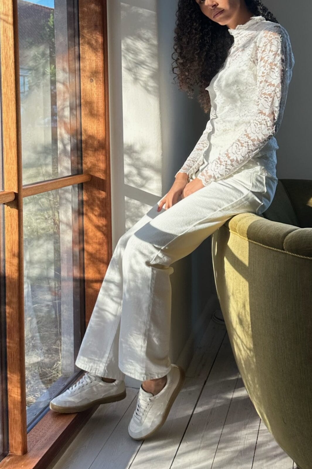 Forudbestilling - Neo Noir - Simona D Pants - White Jeans