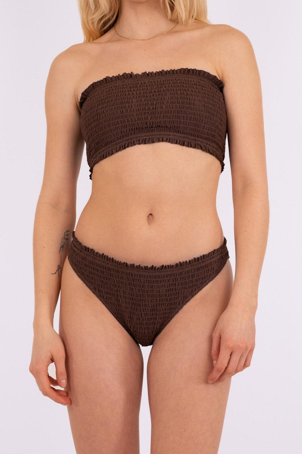 Forudbestilling - Neo Noir - Skin Lobster Bikini Top - Brown (Juni) Bikinier