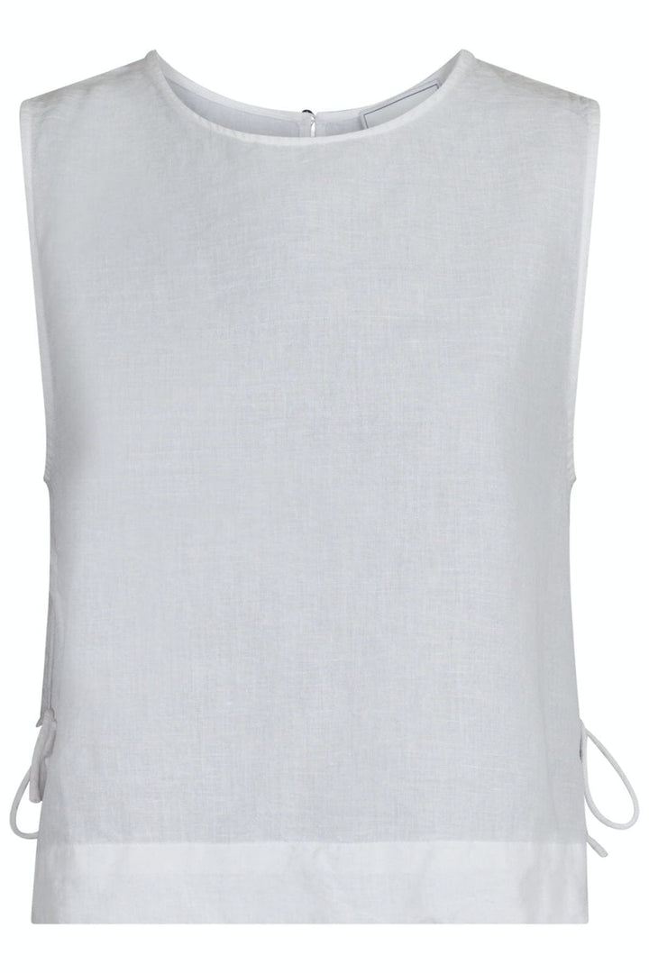 Forudbestilling - Neo Noir - Svetlana Linen Top - White (Maj) Toppe