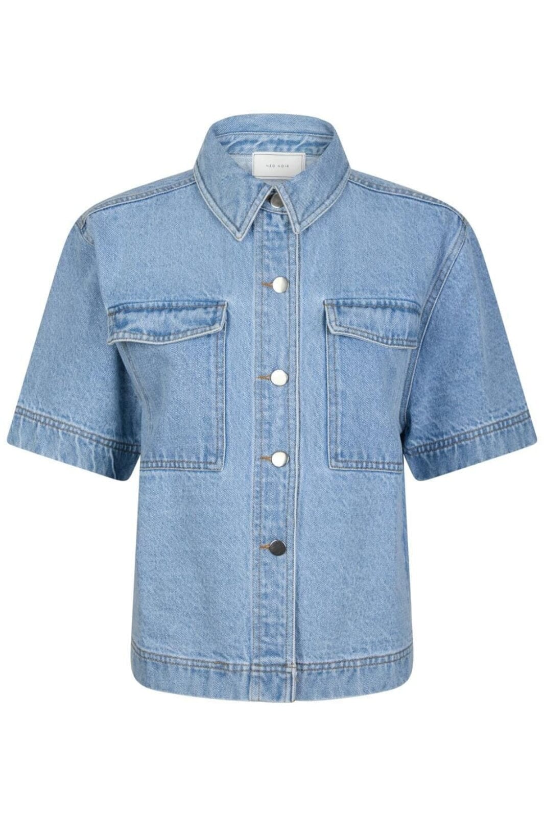 Forudbestilling - Neo Noir - Tiki Denim Shirt 164303 - 407 - Smoke Blue Skjorter