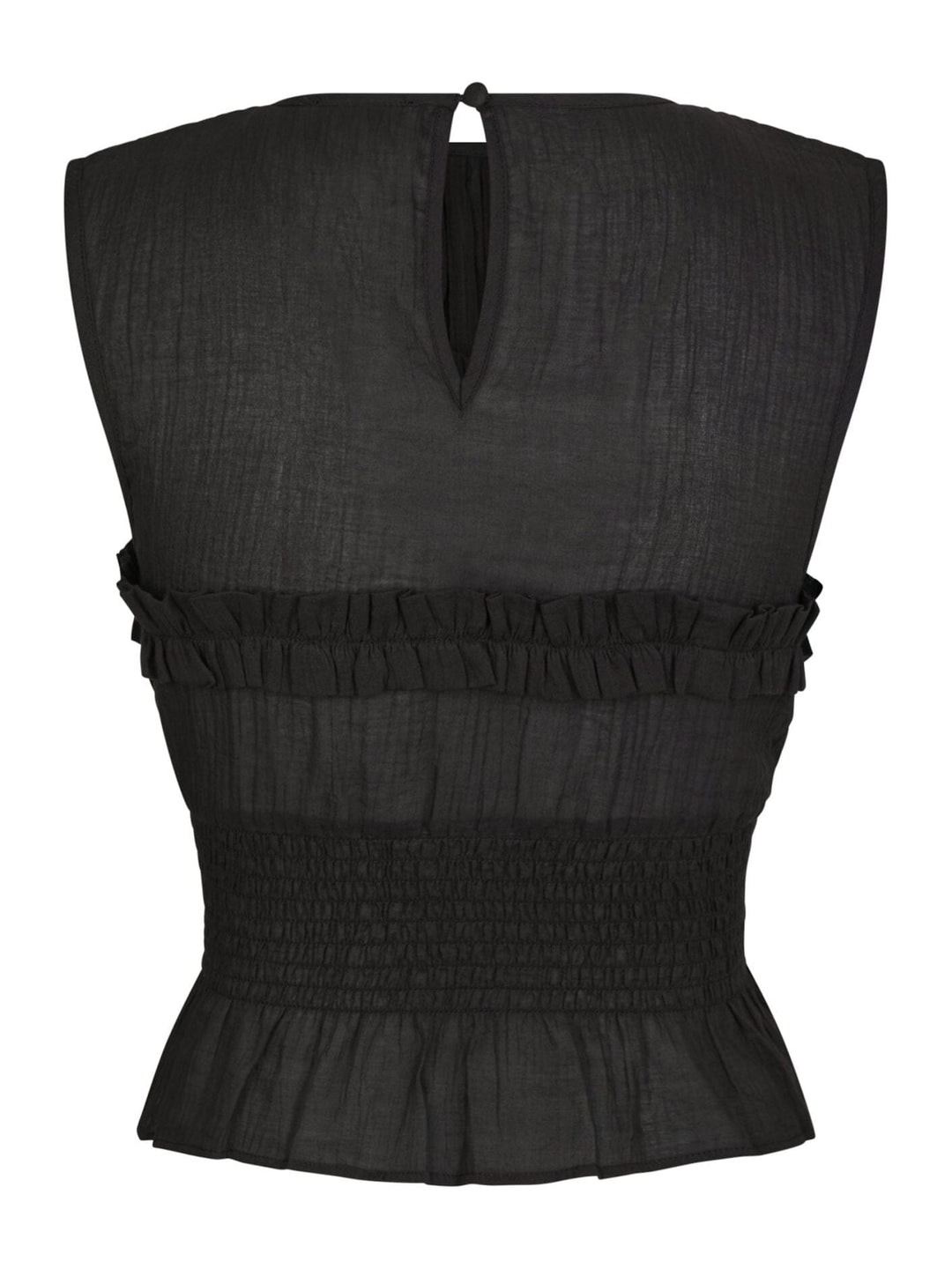 Forudbestilling - Neo Noir - Tiril S Voile Top 166128 - 676 - Dark Brown Toppe