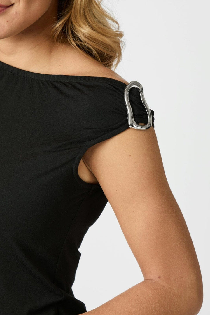 Neo Noir - Tolla Jersey Top 165562 - 100 - Black