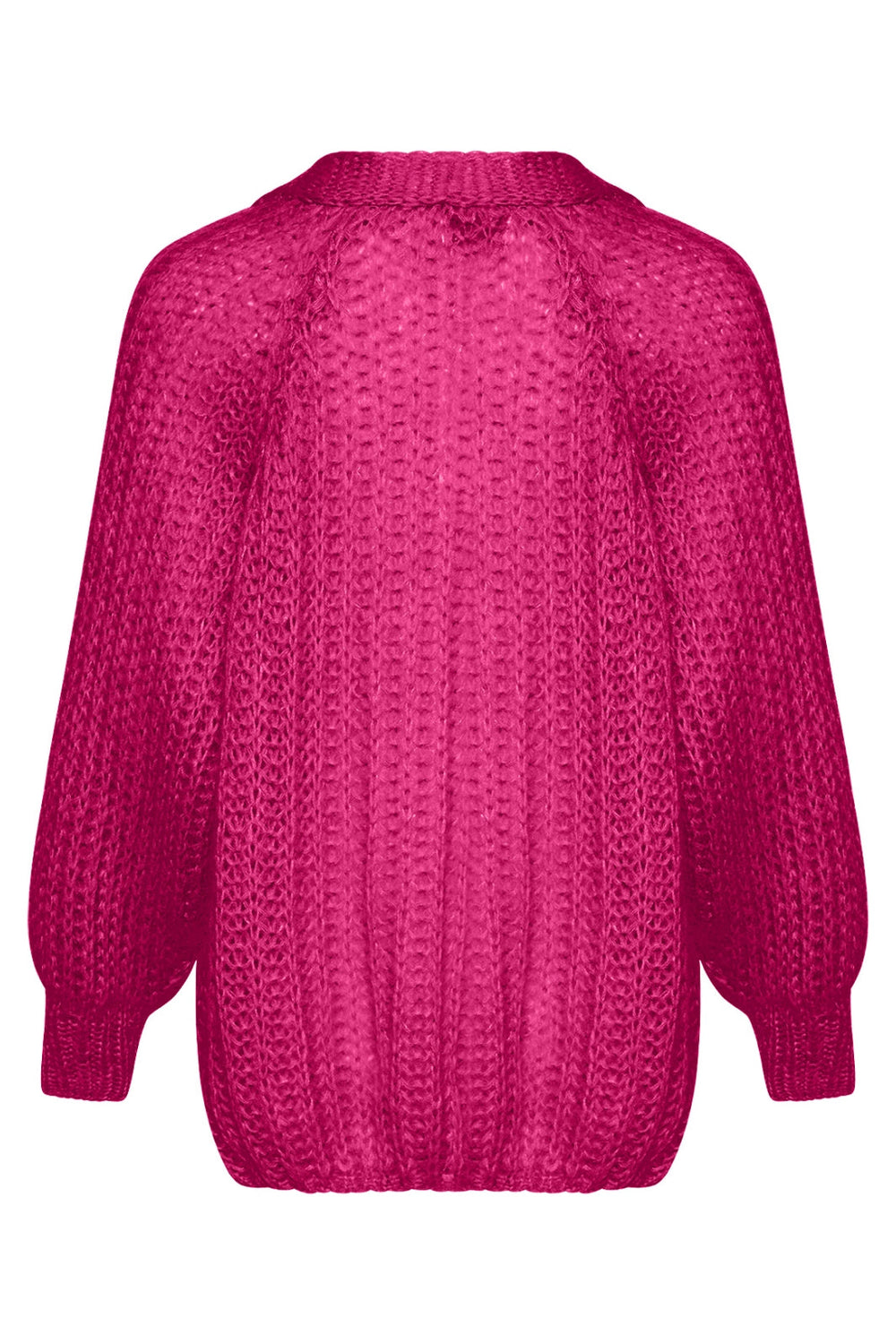 Forudbestilling - Noella - Joseph Cardigan Solid - Dark Pink (September/Oktober) Cardigans