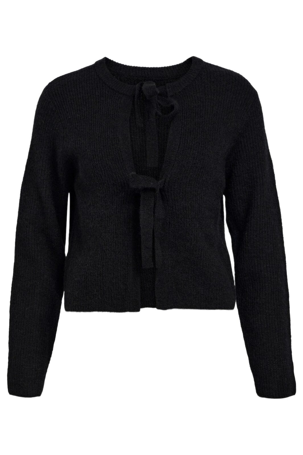 Forudbestilling - Object - Objparvi Knit Cardigan 130 - 4447396 Black Melange Cardigans
