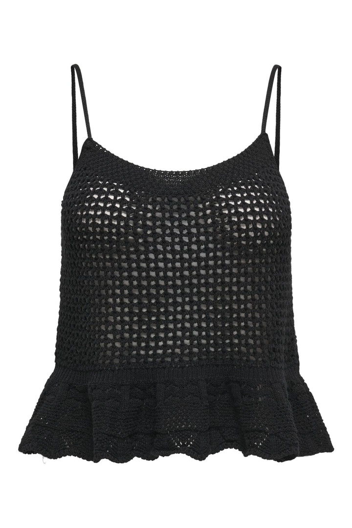 Forudbestilling - Only - Onlmary Life Sl Peplum Top Knt - 4489826 Black