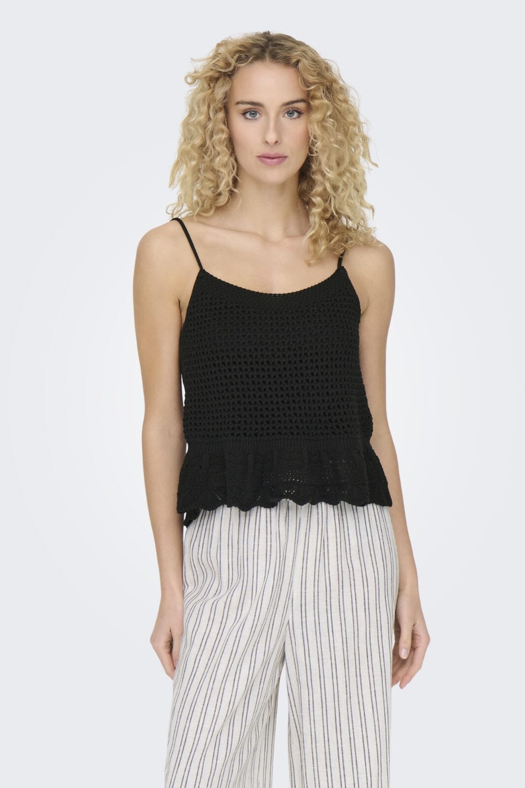 Forudbestilling - Only - Onlmary Life Sl Peplum Top Knt - 4489826 Black