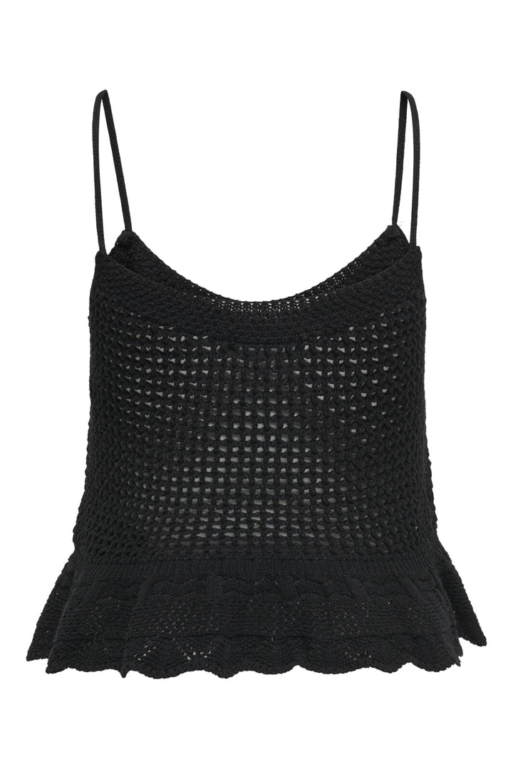 Forudbestilling - Only - Onlmary Life Sl Peplum Top Knt - 4489826 Black