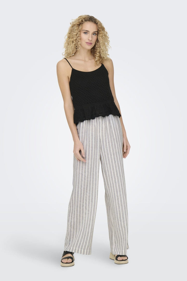 Forudbestilling - Only - Onlmary Life Sl Peplum Top Knt - 4489826 Black