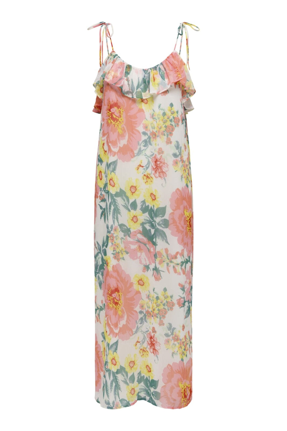 Only - Onlmilla Strap Dress - 4973255 Cloud Dancer Big Flowers