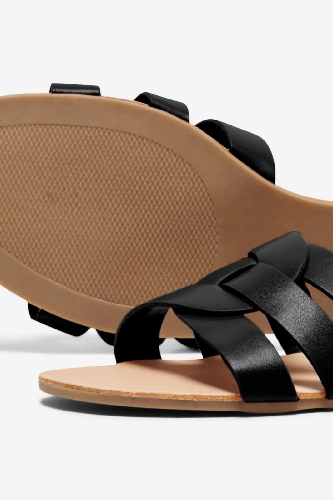 Only Shoes - Onlfeli-4 Pu Slip On Sandal - 4517025 Black