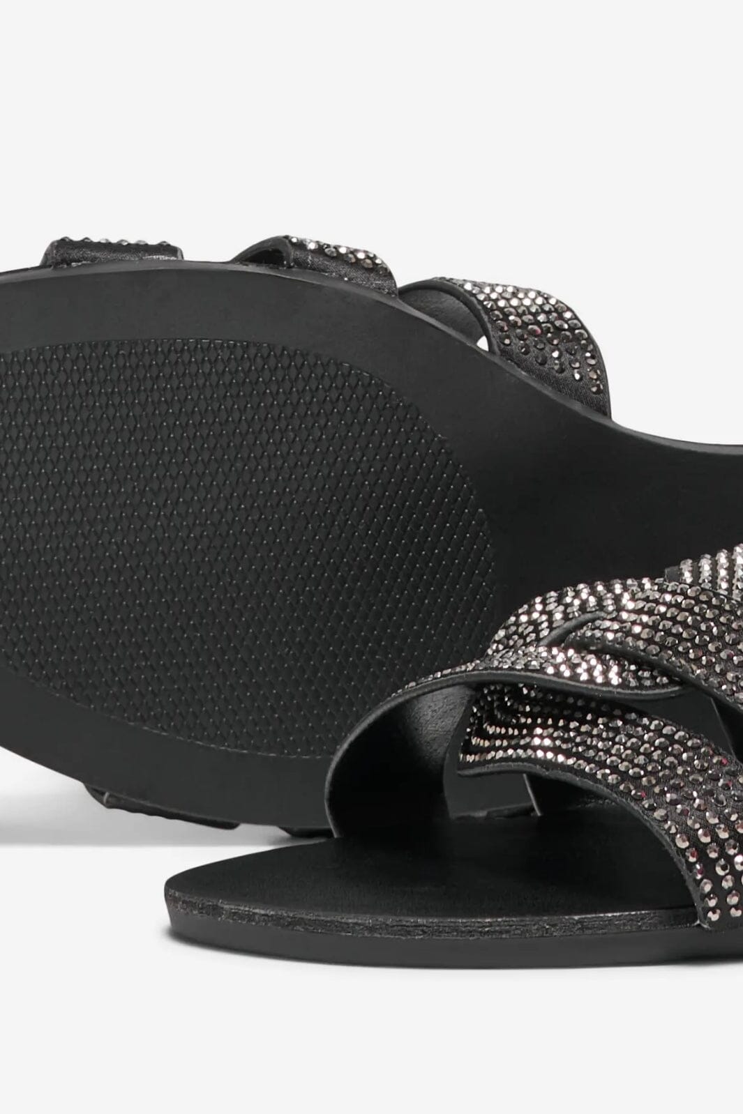 Only Shoes - Onlfeli-5 Pu Bling Slip On Sandal - 4674034 Black
