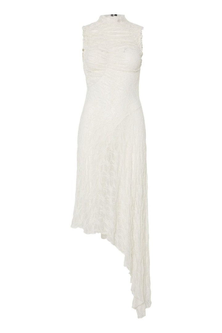 Pieces - Pcmelody Sl Long Lace Dress - 4877267 Cloud Dancer