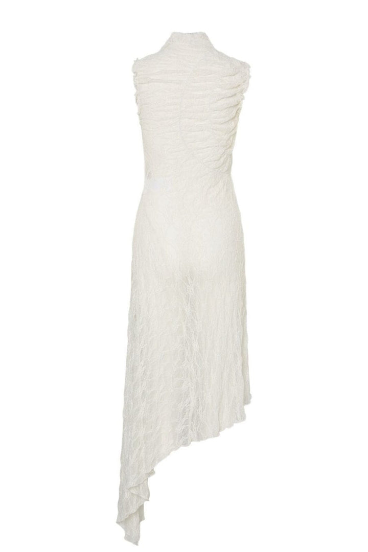 Pieces - Pcmelody Sl Long Lace Dress - 4877267 Cloud Dancer