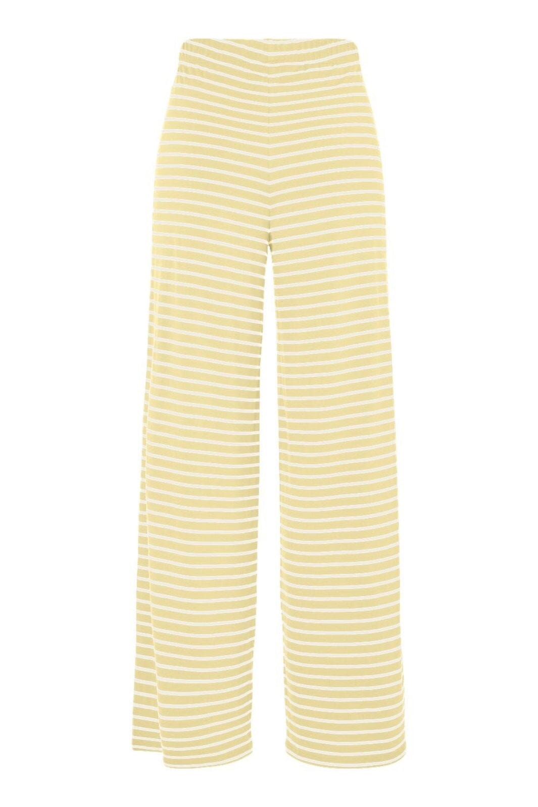 Pieces - Pcmonique Wide Pants - 4944921 French Vanilla Coconut Milk
