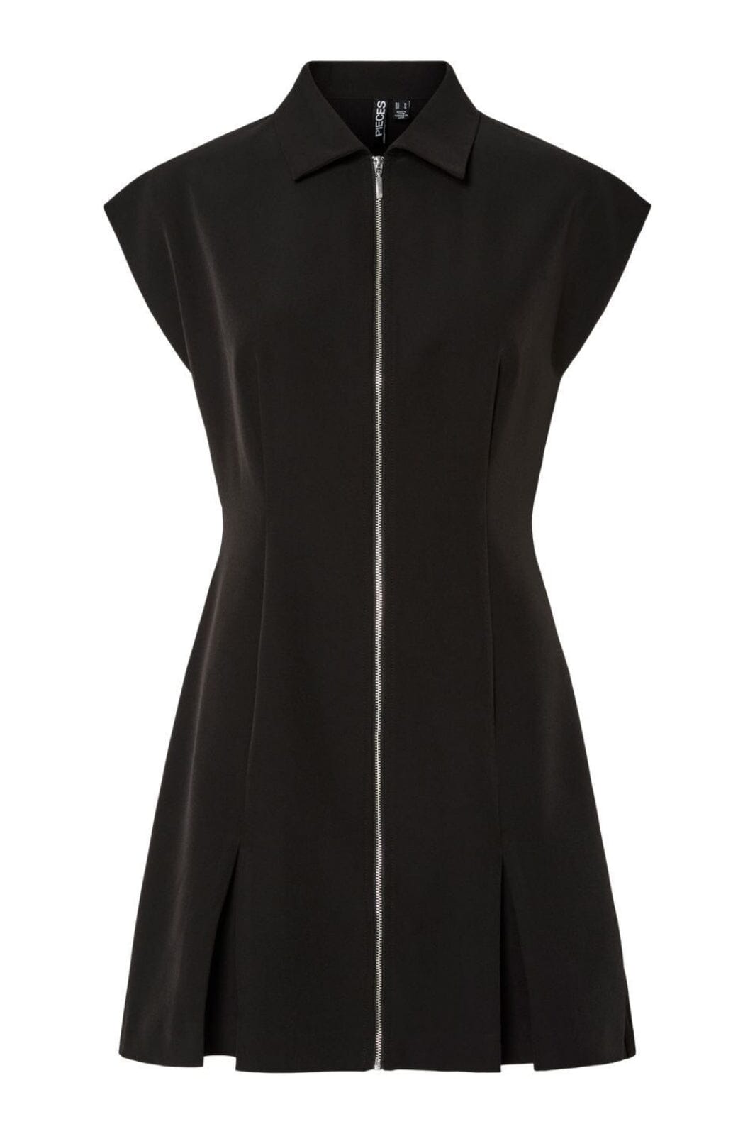 Pieces - Pcmorgan Sl Short Zip Dress - 4864747 Black