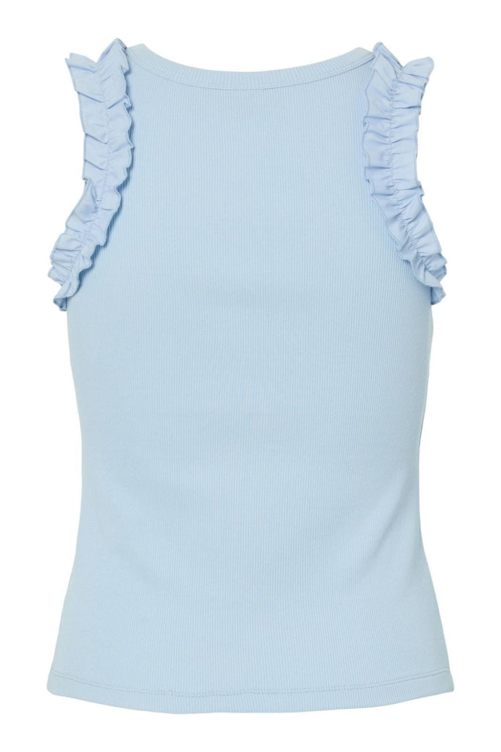 Pieces - Pctubana Frill Tank Top Pp - 4935395 Cashmere Blue