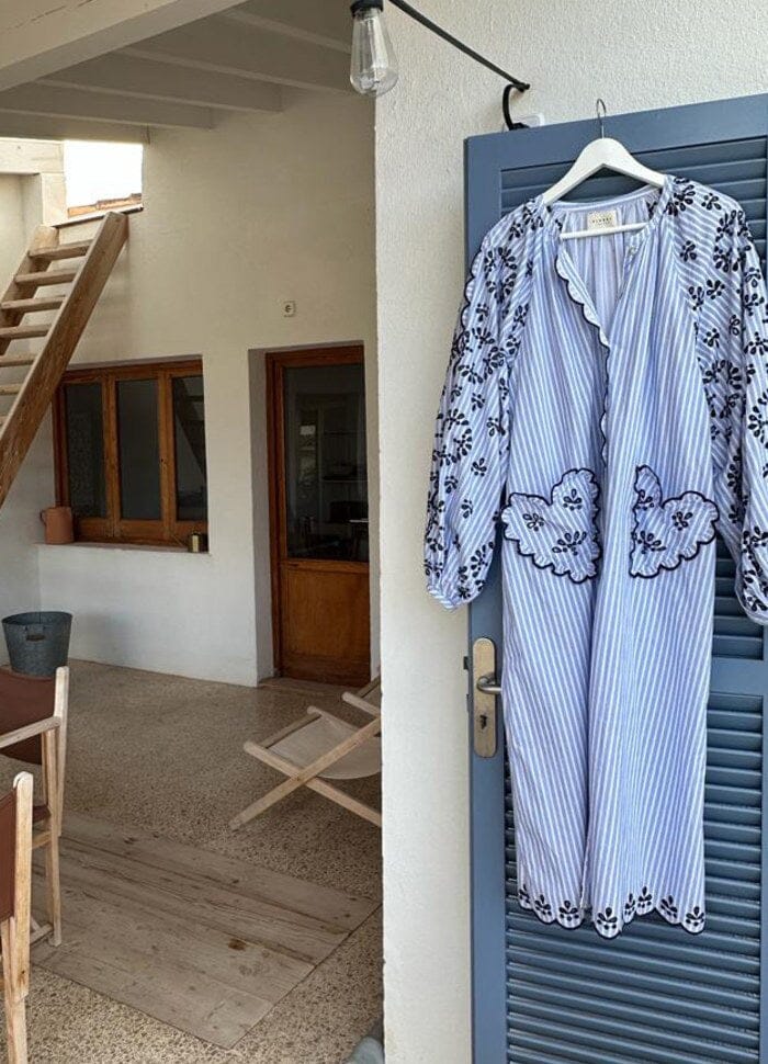 Forudbestilling - Sissel Edelbo - Elin Organic Cotton Dress SE 1196 - Ocean Kjoler