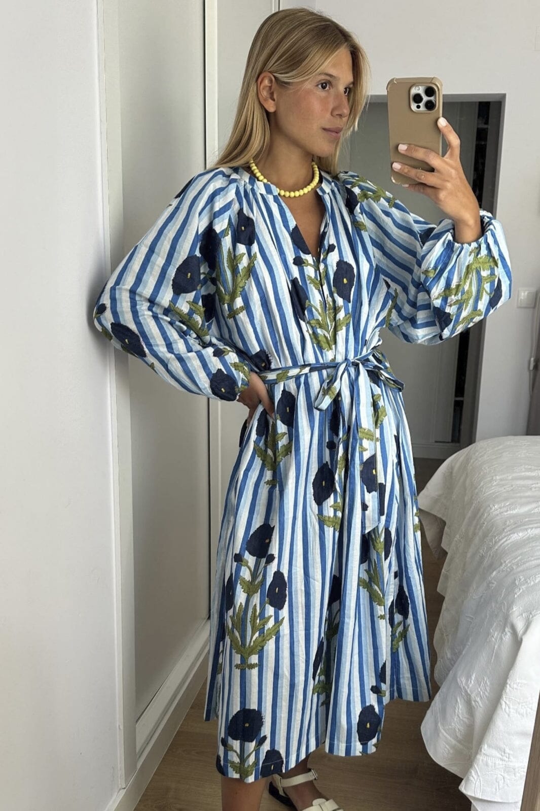 Forudbestilling - Sissel Edelbo - Lara Organic Cotton Dress SE 1148 - True Blue Kjoler