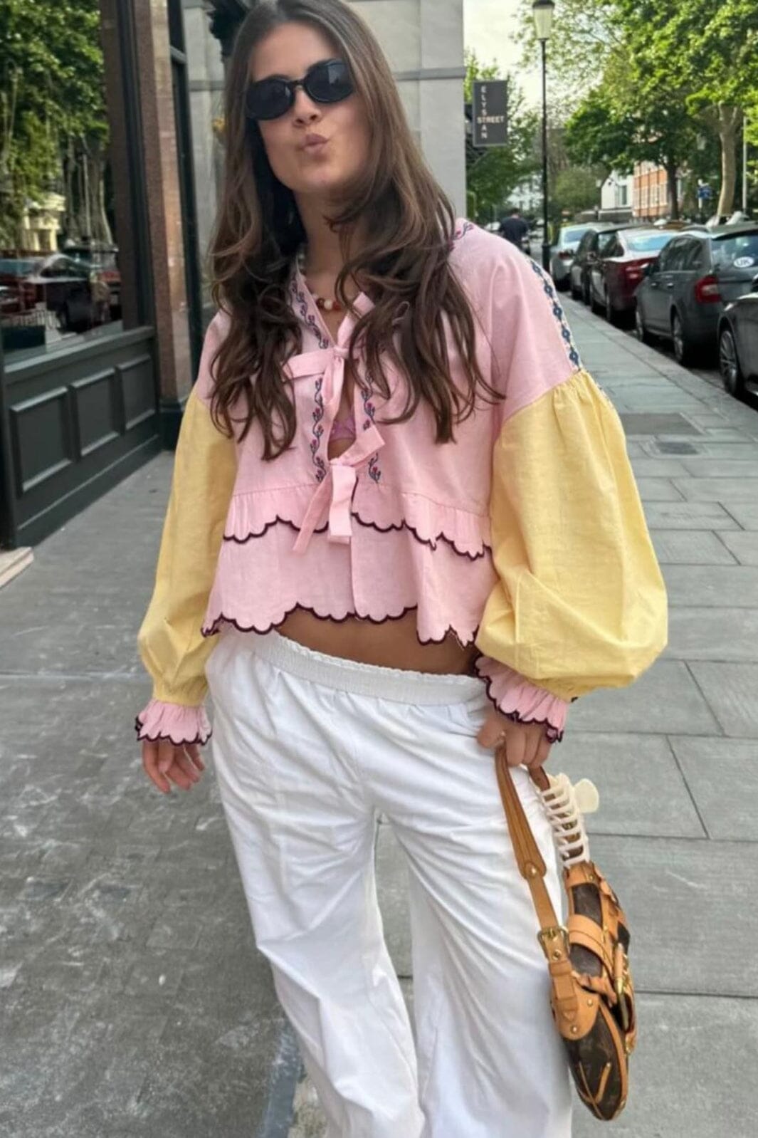 Forudbestilling - Sissel Edelbo - Louise Organic Cotton Top SE 1205 - Pastel Bluser