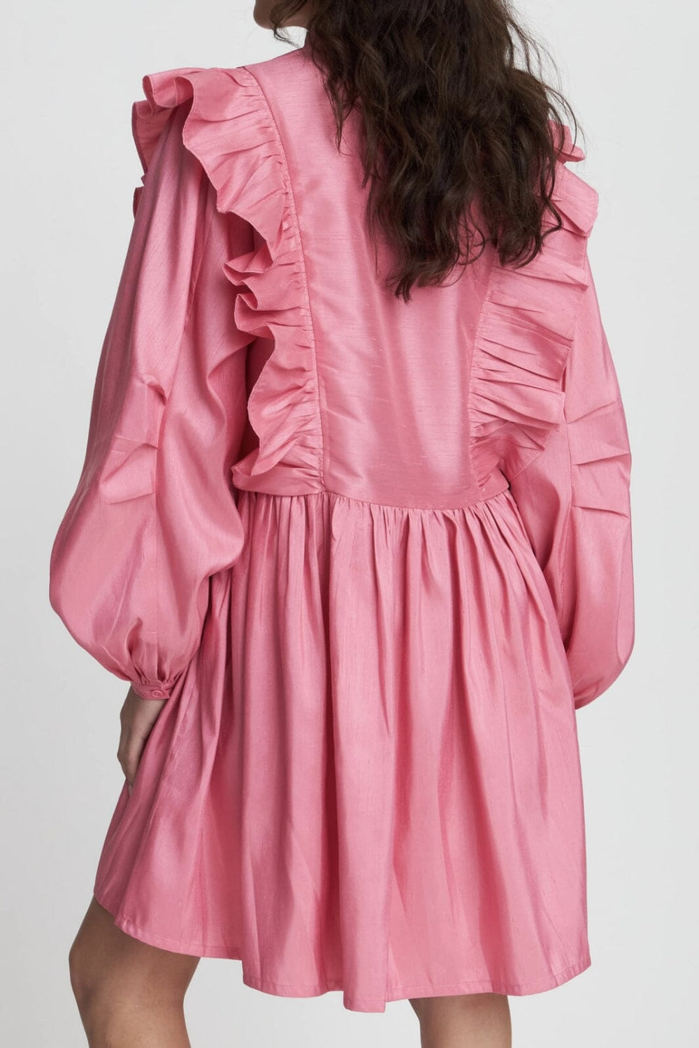 Forudbestilling - Stella Nova - Short Dress With Frills - 465 Pink Kjoler