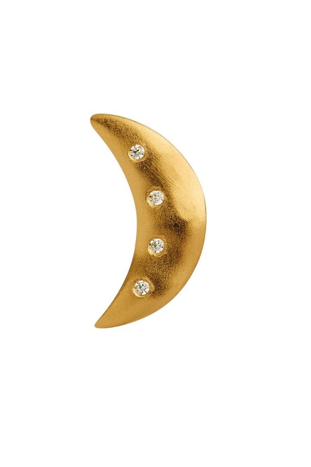 Forudbestilling - Stine A - Bella Moon Earring With Four Stones - Single - 1357-02 Øreringe
